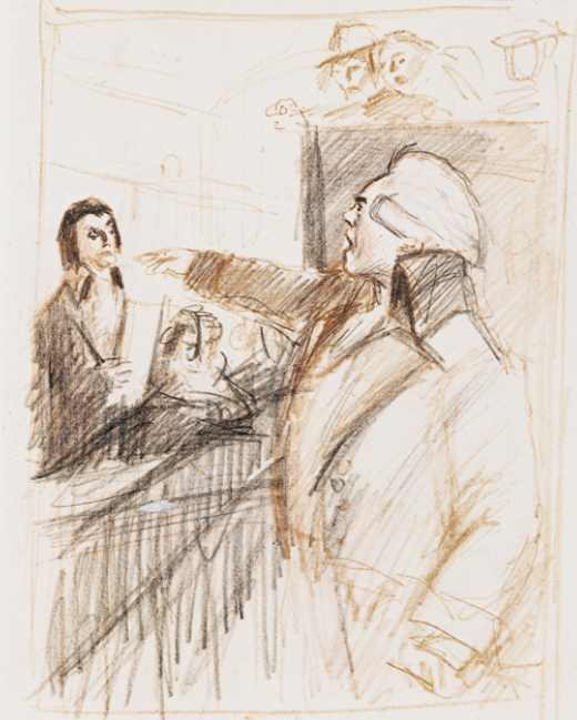 Ansprache / Plädoyer von Konstantin Iwanowitsch Rudakow.
