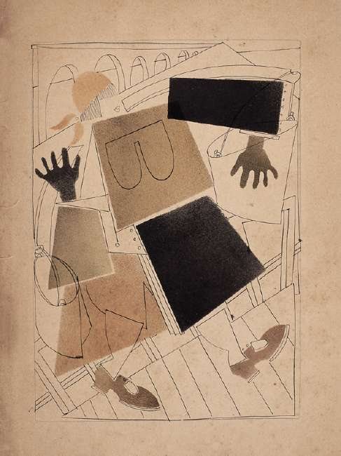 Arbeiterin auf der Baustelle von Wladimir Wassiljewitsch Lebedew, 1925.