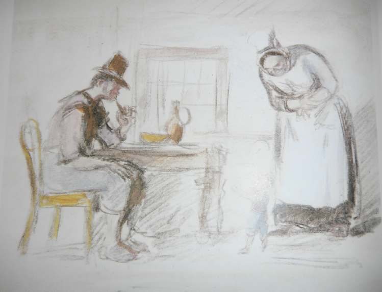 Däumling (nach dem Märchen der Brüder Grimm) von Konstantin Iwanowitsch Rudakow.