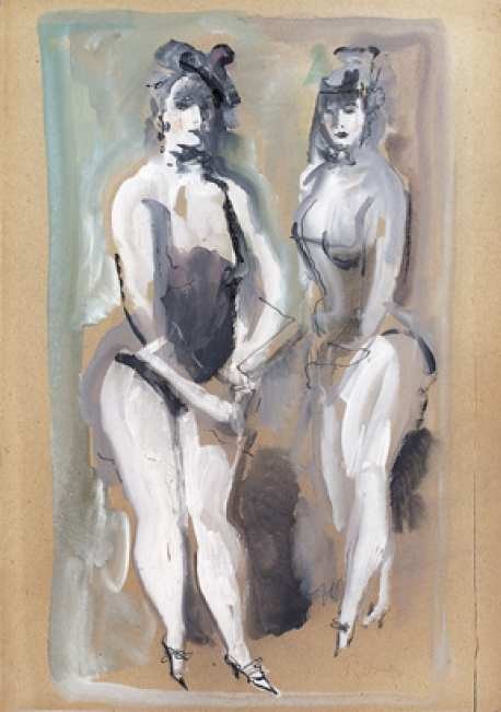 Die Blonde und die Brünette von Konstantin Iwanowitsch Rudakow, 1925.
