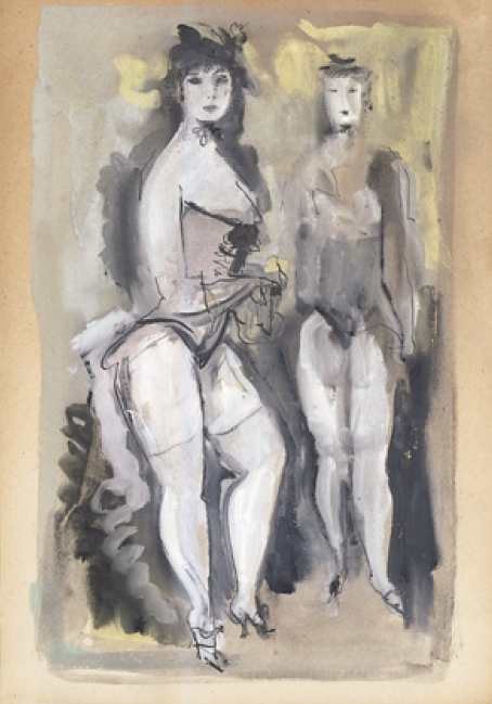 Die Dicke und die Dünne von Konstantin Iwanowitsch Rudakow, 1925.