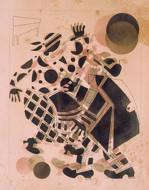 Die Dienstmagd und der Angestellte von Wladimir Wassiljewitsch Lebedew, 1925.