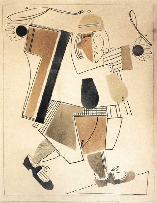 Frau mit Löffel von Wladimir Wassiljewitsch Lebedew, 1925.