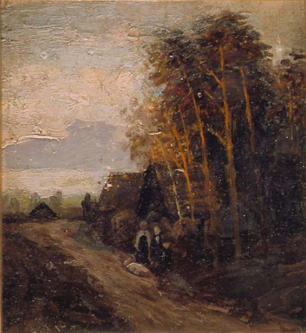 Landschaft des Urals. Der Pfad im Wald von Apollinary Mikhailovich Vasnetsov, 1890.