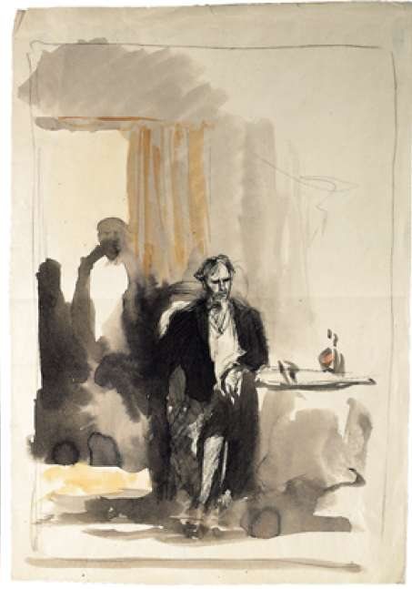 Lawrezki (Iwan Turgenew, Ein Adelsnest) von Konstantin Iwanowitsch Rudakow, 1947.
