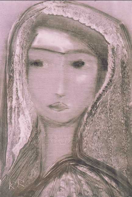 Porträt einer Frau von Rostislav Nikolaevich Barto, 1968.