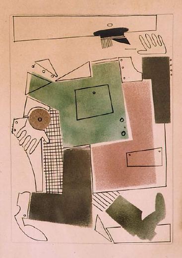 Allegorie. Stadt und Land von Wladimir Wassiljewitsch Lebedew, 1925.