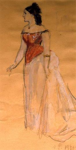 Anna Karenina (Lew Tolstoi, Anna Karenina) von Konstantin Iwanowitsch Rudakow, 1946.