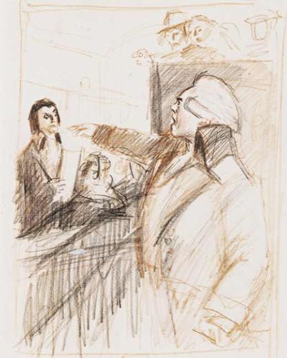 Ansprache / Plädoyer von Konstantin Iwanowitsch Rudakow.