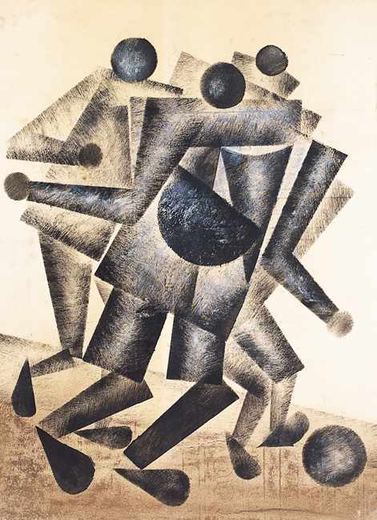 Ballspiel von Kazimir Sewerinowitsch Malewitsch, c. 1920.