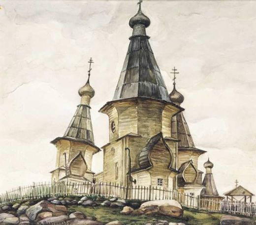 Dormitio-Kirche in Kem' von Vladimir A. Plotnikov.