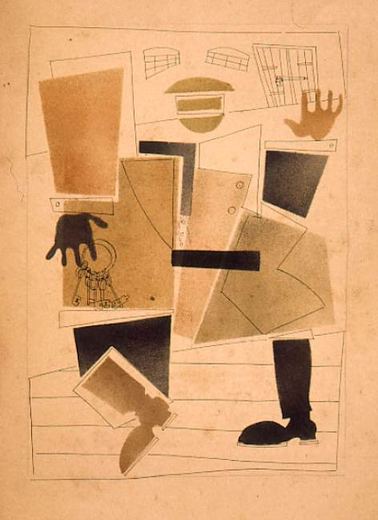 Dvornik mit Schlüsselbund von Wladimir Wassiljewitsch Lebedew, 1925.