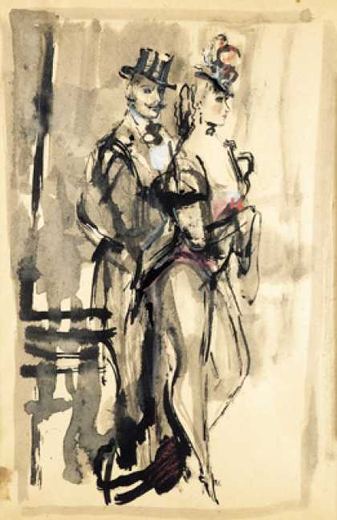 Ein schöner Abend (3) von Konstantin Iwanowitsch Rudakow, 1925.