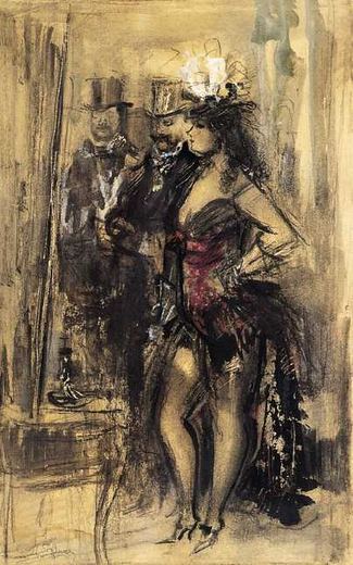 Ein sehr guter Auftakt des Abends von Konstantin Iwanowitsch Rudakow, 1925.