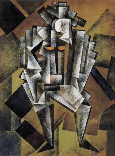 Frau mit roter Brust von Kazimir Sewerinowitsch Malewitsch, 1920.