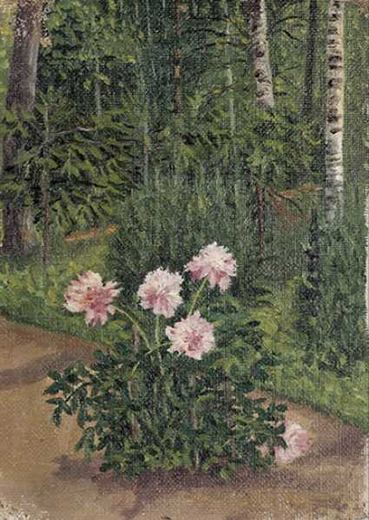 Garten mit Birken von Nikolai Nikanorowitsch Dubowskoi, 1903.