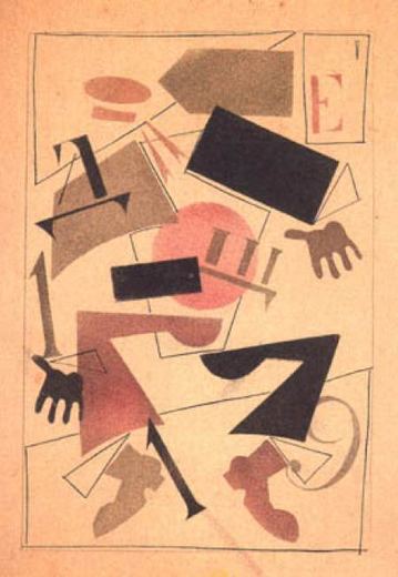 Matrose mit Zahlen und Buchstaben von Wladimir Wassiljewitsch Lebedew, 1925.
