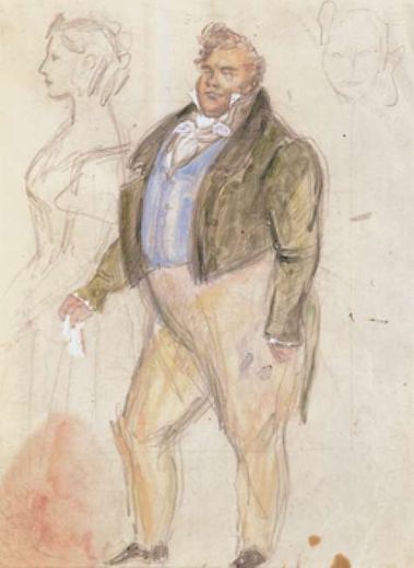 Pierre Besuchow (Lew Tolstoi, Krieg und Frieden) von Konstantin Iwanowitsch Rudakow, 1947.