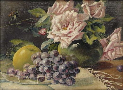 Rosen und Früchte