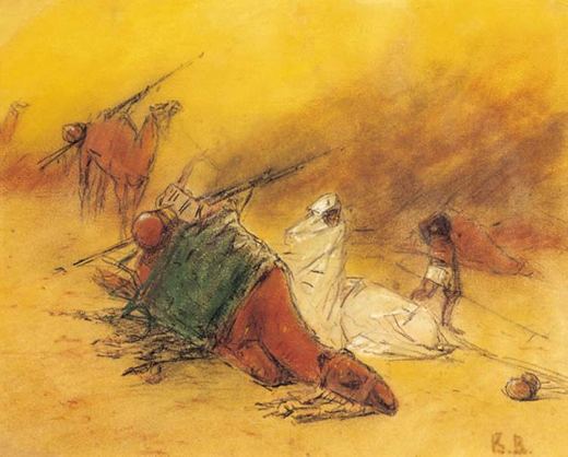 Soldaten und Kamele in Rast von Vasily Vasilyevich Vereshchagin.